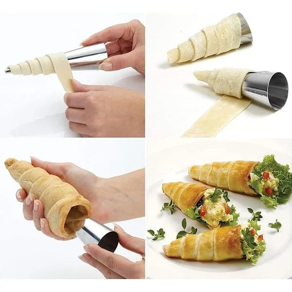 20 stk. Croissant Spiral Brødform - Stor Størrelse 12,1*3,4 cm