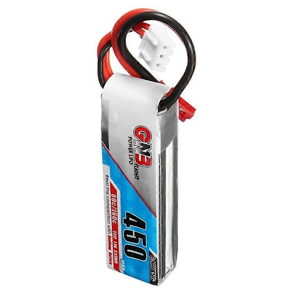 Gaoneng GNB 7.4V 450mAh 80C 2S LiPo Batteri JST Stik til RC Drone