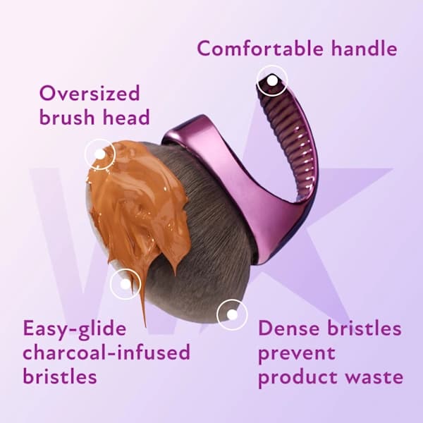 Makeupbørster og selvbruningsbørster til kropsmakeup og foundation selvbruner blender holdbare veganske børster