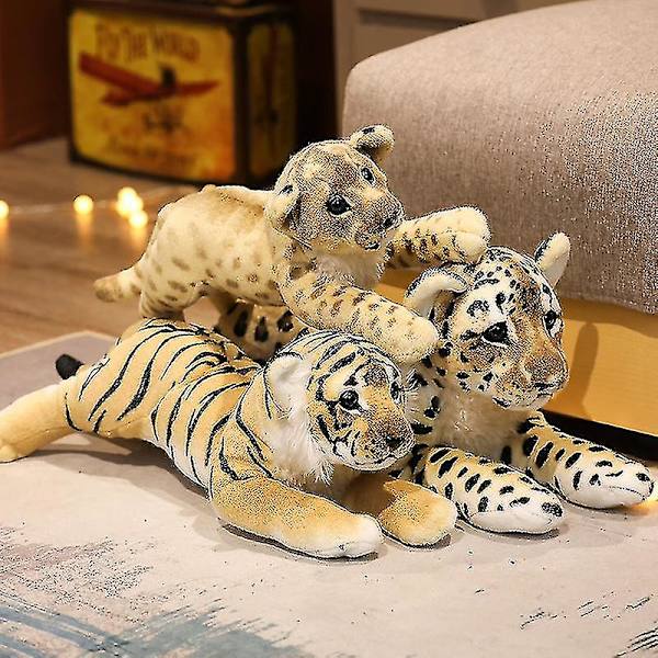 Gepard Plyschdjur Leopards Nalle Leksaker Present Till Flickor Pojkar