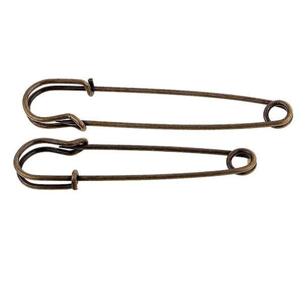 7x3 stk Heavy Duty Sikkerhetsnåler i Rustfritt Stål for Tepper Skjørt Bronse 3 stk
