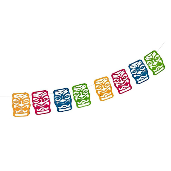 2x Hawaiiansk Flag Bunting Hængende Banner Strand Luau Hjem Fest Pynt Gave