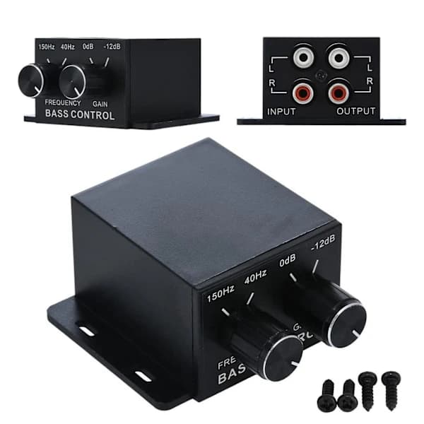 Bil Audio Controller Forstærker Bas Subwoofer Stereo Equalizer Controller 4 Rca