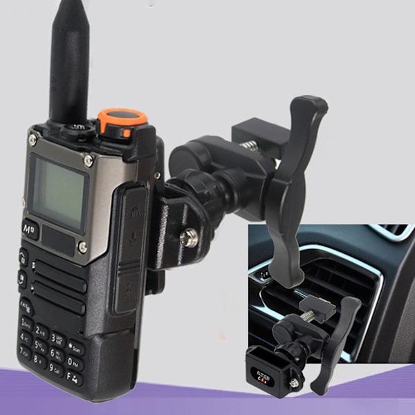 2-vägs radiobilshållare, walkie talkie-fäste för bilens luftventil, bilhållare för bil, handhållen walkie talkie, professionell