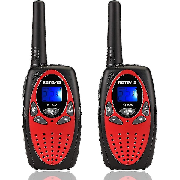 Xf-638 Walkie Talkies For Kids Toys For 5-13 Year Old Ran Walky Talky(red 2 Pack)