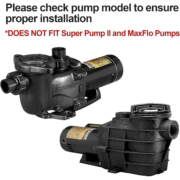 RO6G Ersättnings-tätningssats för Hayward Super Pump för SP2600 SP1600 SP2600X 1600 1600X Passar vanliga/X/VSP-modeller (Var uppmärksam på modellen vid köp)