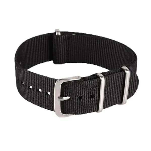 Urrem Natorem / nylonrem 16 mm forskellige farver Sort