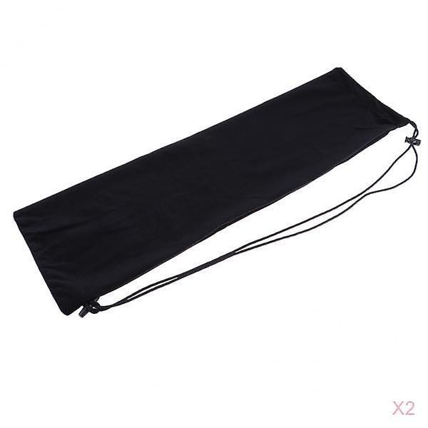 2 stk. Badminton Ketsjer Blød Cover Ketsjer Etui Snor Skulder Pakke Sort