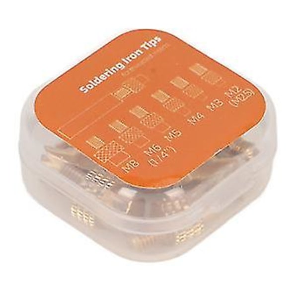 3D-skrivardelar Universal Lödkolvspetsset - M2 M2.5 M3 M4 M5 M6 M8 14 tum Värmeinsats Spets