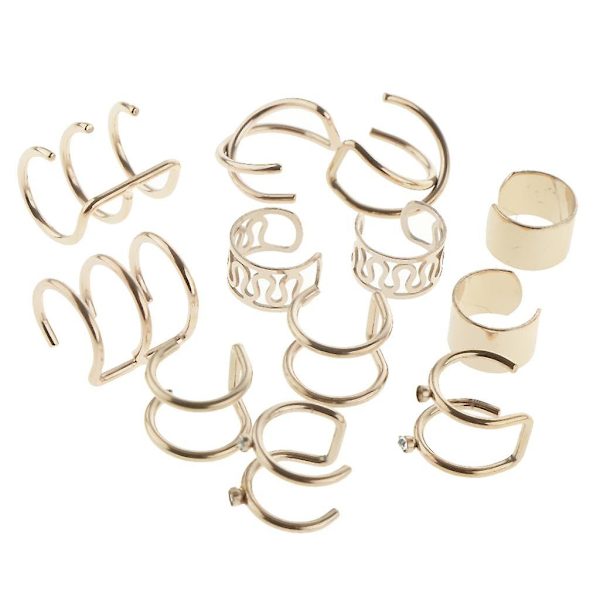 2x Øre Pierced Rose Guld