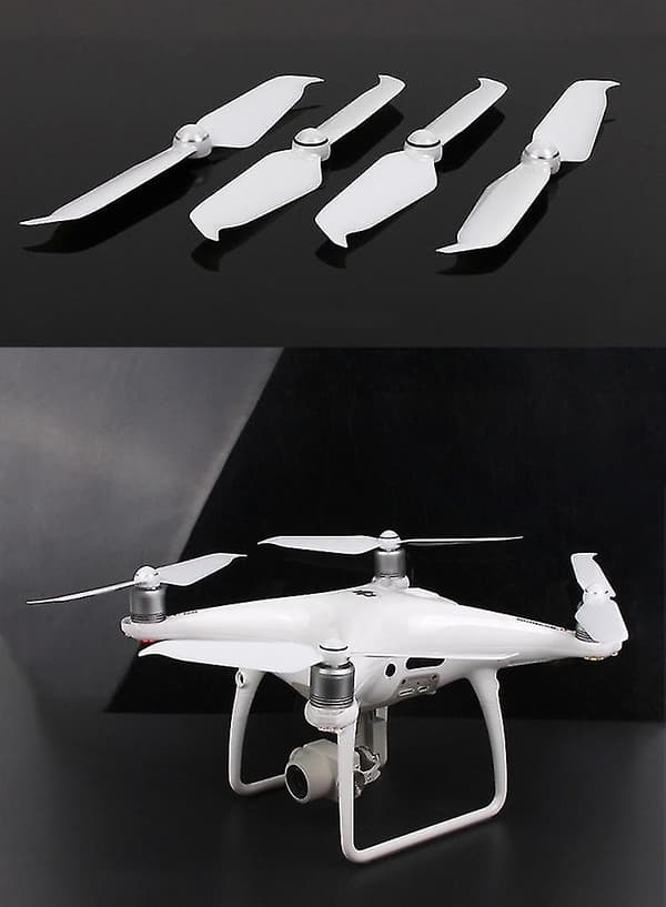 2 Par 9455S Lavstøy Propeller for DJI Phantom 4 Pro V2.0/Phantom 4 Pro/Phantom 4 Advanced - Hvit