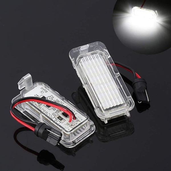 2x LED Nummerplate Lysutskifting for Ford Fiesta Focus C-max Kuga Mondeo Jaguar