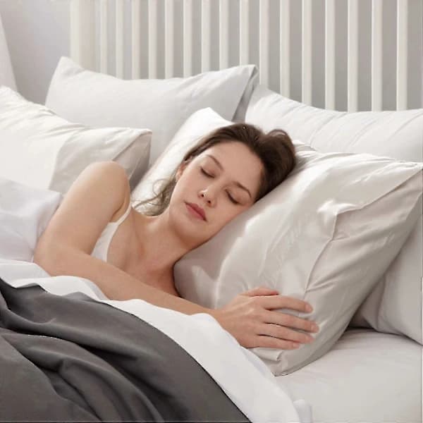 2-pack örngott - Satinörngott, 50 x 91 cm, beige