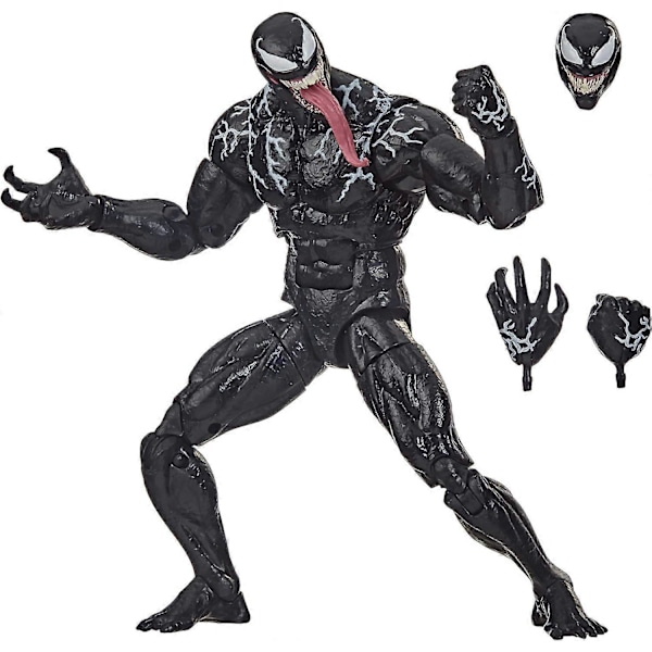 Legends Series Venom 6-tommer Samlefigur Venom Legetøj, Premium Design og 3 Tilbehør