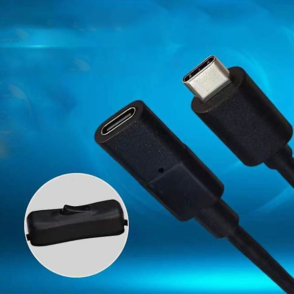 USB-C Kabel 20V 5A 100W USB Type-C til Type-C Hann Laderkabel Strømadapter