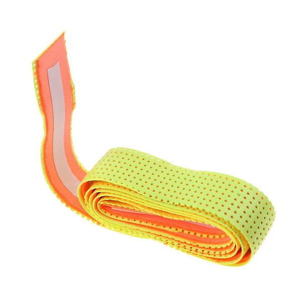 2x Anti-Skli Racket Bat Rull Tennisgrep Tape Fluorescerende Gul