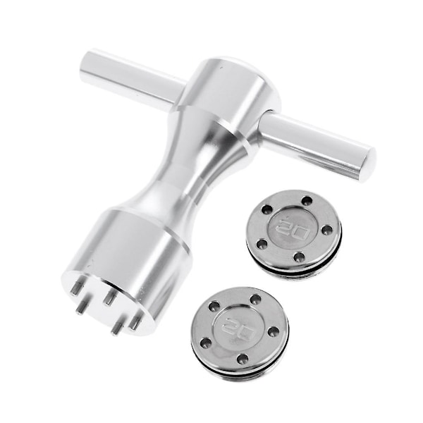 2 stk. Golf Custom Vægte + Nøgle til Scotty Cameron Puttere 20g Sølv