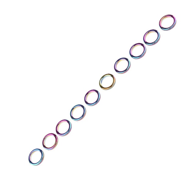 10 stk Fiske Stang Guider Ring DIY Pole Tip Topper Reparasjons Tilbehør  L