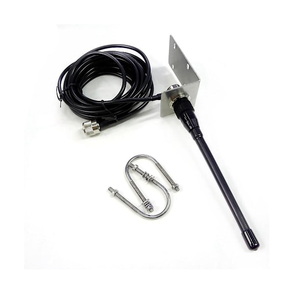 VHF Marine Antenne 156-163mhz Gummibelagt Vandtæt Mast Antenne Med 5m Rg-58 Kabel Til Båd Sejlbaad Y