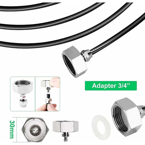 Dimsystem, 10m Bevattningssystem Dimsystem Utomhus Dimsystem Perfekt Kylning För Paviljong Trädgård Patio 12 Munstycken (svart)