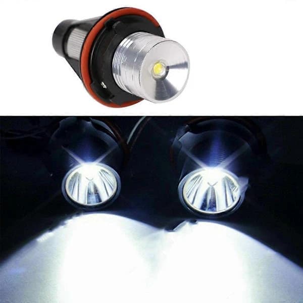 1 par 8000K hvide LED Angel Eye markeringslys til- E39 E53 E60 E63 E64 E66 E87 5 6 7 X3 X