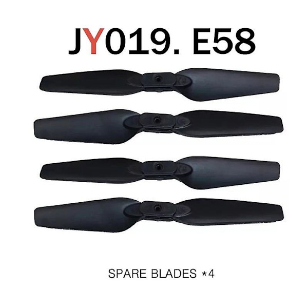 JY019 E58 RC Drone Tilbehør Sammenleggbar Propell Blader