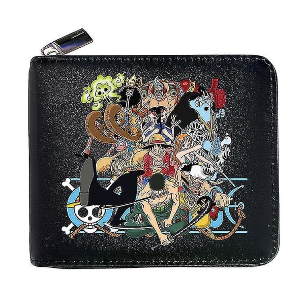 One Piece Animation Perifer Zipper Pu-plånbok #16-4 qd bäst