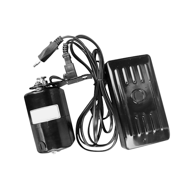 Överlocksymaskinsmotorpar Kolborste 180W Handarbetstillbehör Reservdel Fotpedal för Hemmaöverlocksymaskin