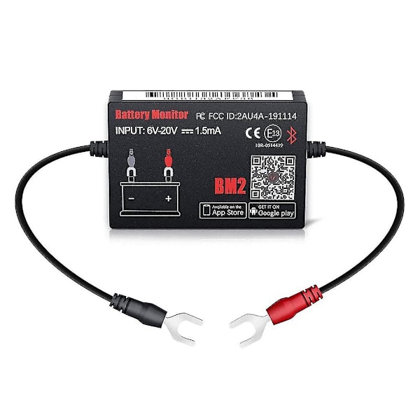 Bluetooth Bm2 12V Batteri Overvågning Bilbatteri Analysator Test Batteri Diagnostisk Værktøj Til Android Ios