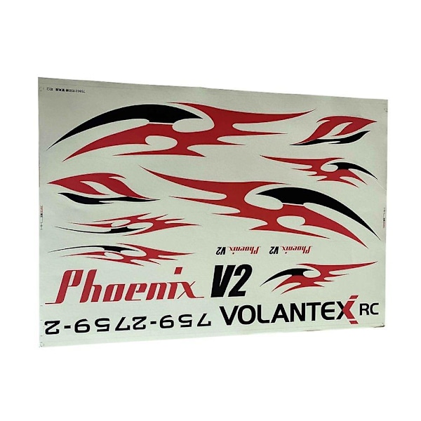 VolantexRC Phoenix V2 759-2 2000mm Vingespænd RC Flyvemaskine Reservedel Mærkater 1 Styk
