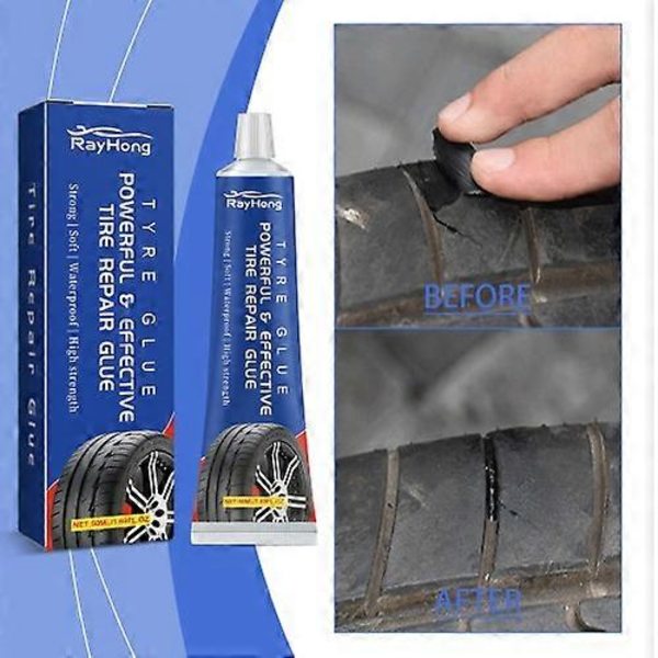 Däckreparationsslim för sidosprickor och repor på bildäck - 3-pack däckunderhållssats