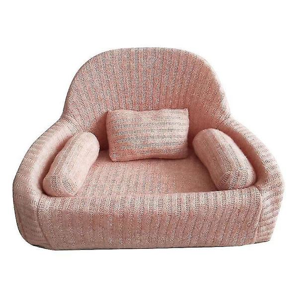 Hvid Nyfødt Fotografering Rekvisitter Baby Posering Sofa Pude Sæt Stol Dekoration