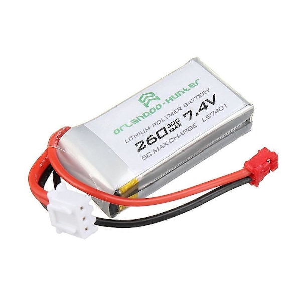 Orlandoo Hunter 7.4V 260mAh 30C 2S Lipo Akku PH2.0 Liittimellä OH32A02 OH32A03 OH35A01 1/32 1/35 RC