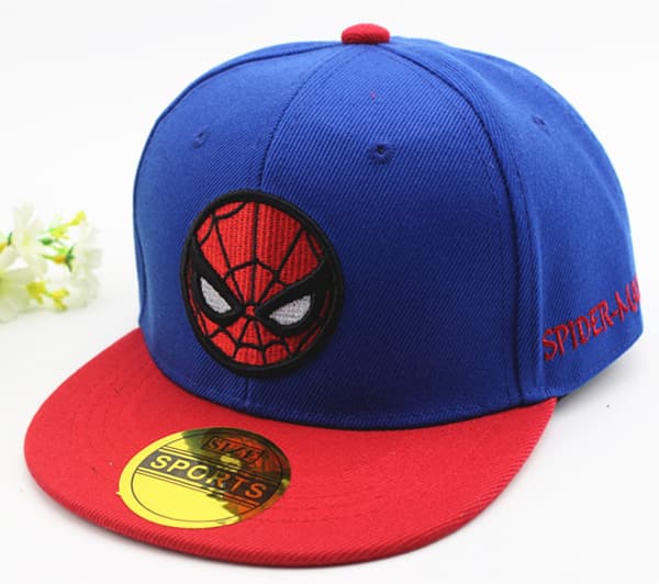 Spiderman Snapback Baseballcaps for barn - Unisex - Justerbar superheltcaps blå