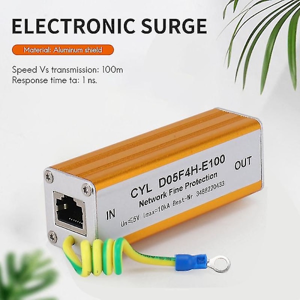 Ethernet Lan RJ-45 RJ45 Overspenningsvern Ny Elektronisk