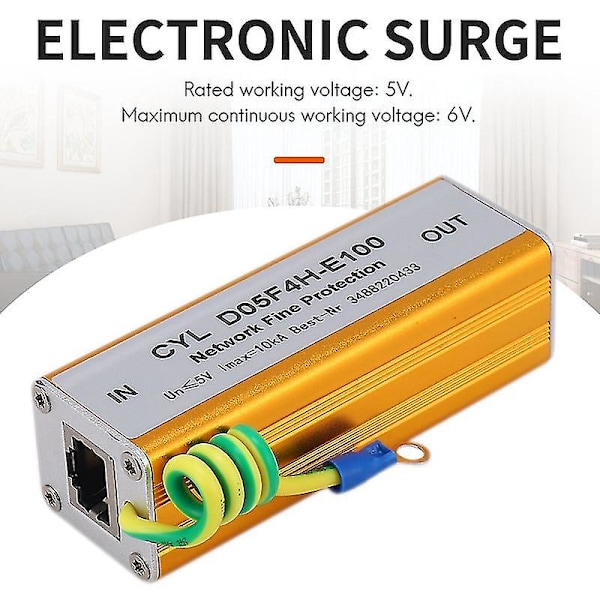 Ethernet Lan RJ-45 RJ45 Overspenningsvern Ny Elektronisk