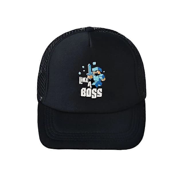 Minecraft Sommer Snapback Caps Barn Gutter Jenter Utendørs Pustende Sport Solhatt