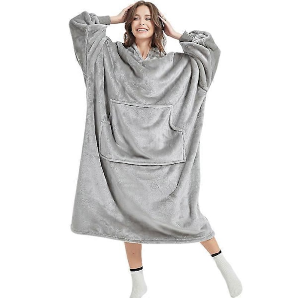 Hættetrøje Oversized Hoodie Tæppe Hoodie Hætte Tæppe SYR232 adult 140cm