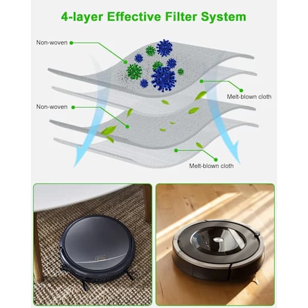 10 stk støvsugerposer til irobot Roomba støvsuger i7+ E5 E6 J7
