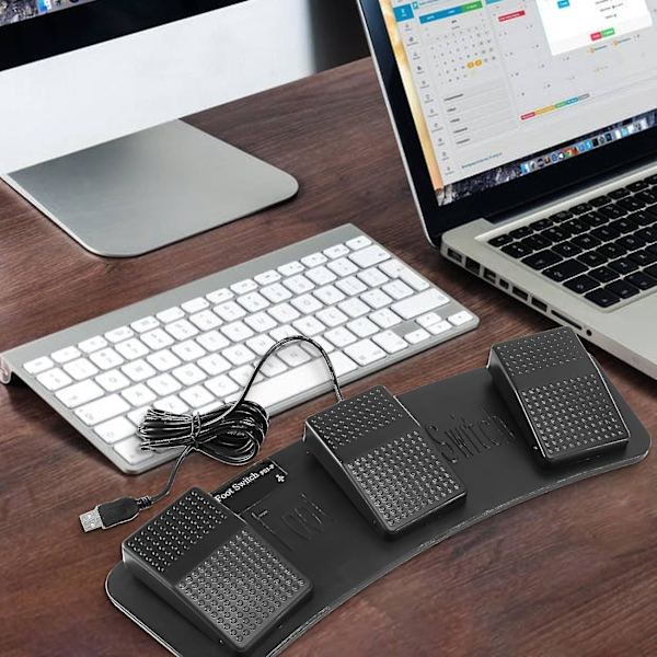 Fs3-p Usb Tripelfodpedal Kontrol Keyboard Mus Pc Spil Plast