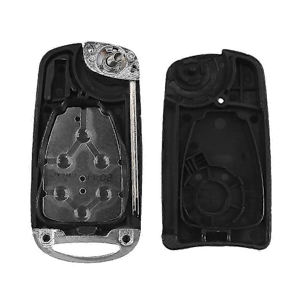 2-knapps Modifierad Vikbar Fjärrnyckelskal för Chrysler 300c Jeep Dodge Compass Wrangler Patriot Fjärrkontroll Nyckelhölje