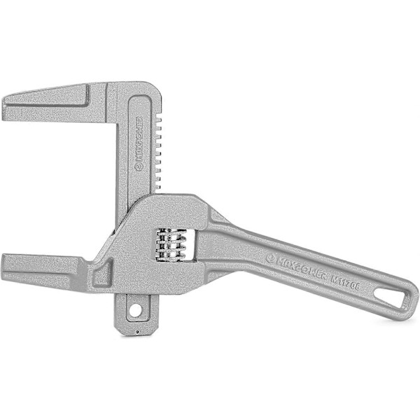 Justerbar Nøgle med Bred Kæbe, 250mm (10 Tommer) Aluminium Justerbar Nøgle - MAX Åbningskapacitet 95mm