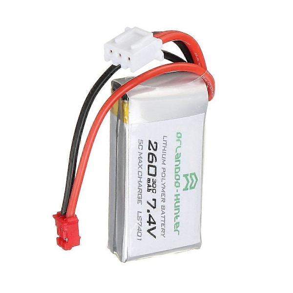 Orlandoo Hunter 7.4V 260mAh 30C 2S Lipo Batteri PH2.0 Plugg for OH32A02 OH32A03 OH35A01 1/32 1/35 RC