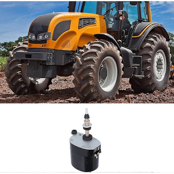 Visemotor med Afbryder, Metal Visemotor DC12V 105 Universal Viskefelt Tilbehør til Traktorer Stik og Skraber/Visetilbehør