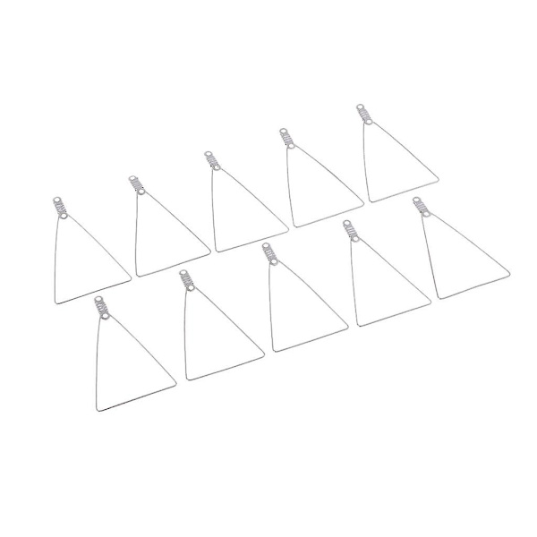 2x10 Stykker Kvinner Avtakbare Trekant Hoop Henge Smykke Ørepynt