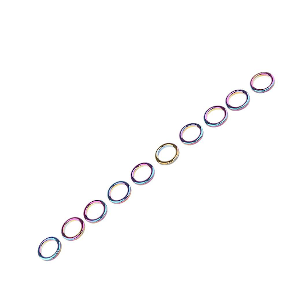 10 stk Fiske Stang Guider Ring DIY Pole Tip Topper Reparasjons Tilbehør  L