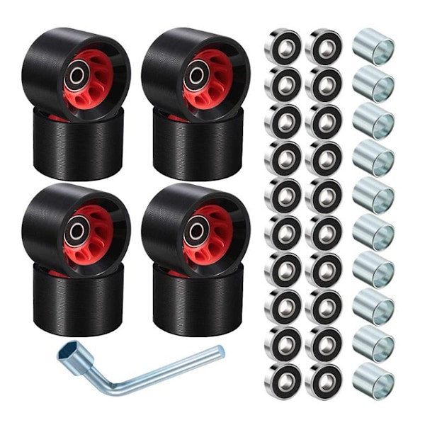 8pcs Roller Skate Wheels Quad Skates Replacement Outdoor Quad Roller Skate Wheel With Skate Roller