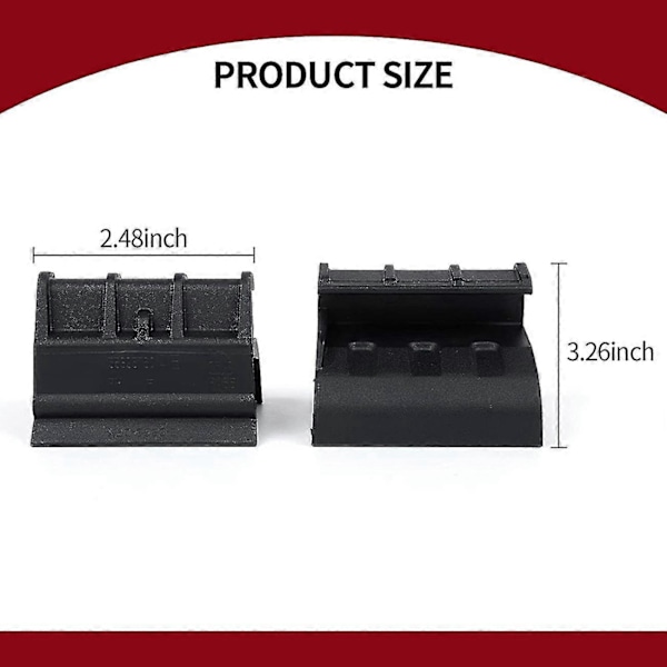 Mjuka bakrutesclips för Jeep Wrangler Jk Jku 2007-2017, 2-pack