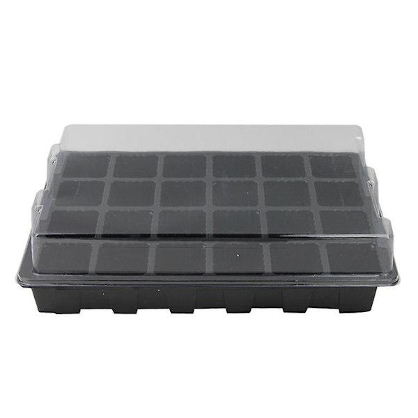 Thsinde Hearth germination compartments with tray sets of 2 pieces sowing / plant germination-24 holes with ventilation holes Ruikalucky