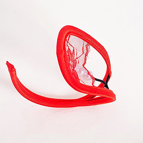 2 Stk. Sexy Gennemsigtig Blonder og Perler C-String Tanga Usynlig Underbukser til Kvinder